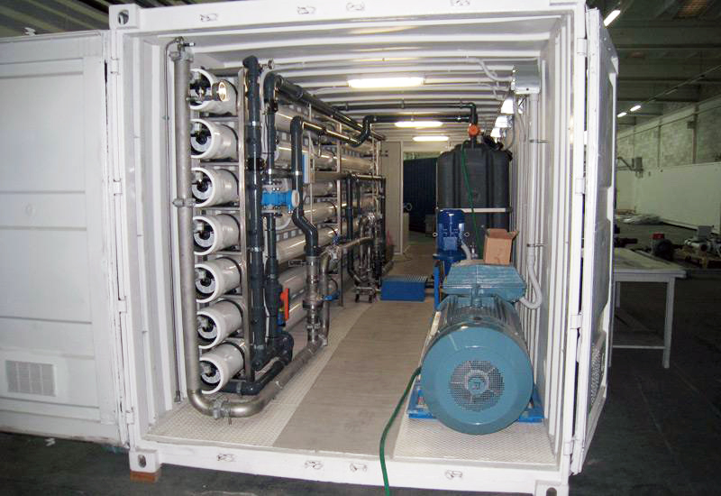 Máquinas de purificación de plantas de desalinización de plantas de tratamiento de agua de río en contenedores